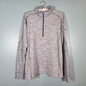 KÜHL Men's 1/4 Zip Long Sleeve Shirt Gray Size M Performance Pullover RN#108846